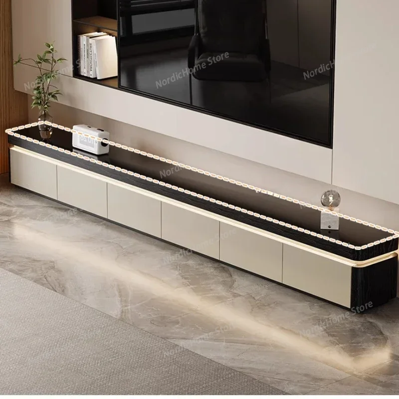 Sustainable Living Home - Elegante Mobile TV Salvaspazio in Materiali